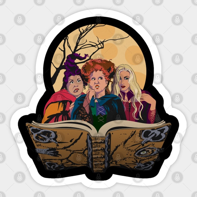 Sanderson Sisters Hocus Pocus Sticker by DesignCat